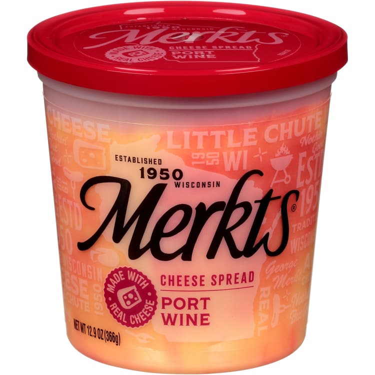 Merkt'S Port Wine Cheese Cup Spread, Tub, /Chilled