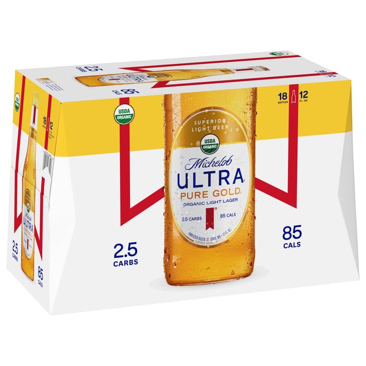 Michelob Ultra Pure Gold Beer Bottles