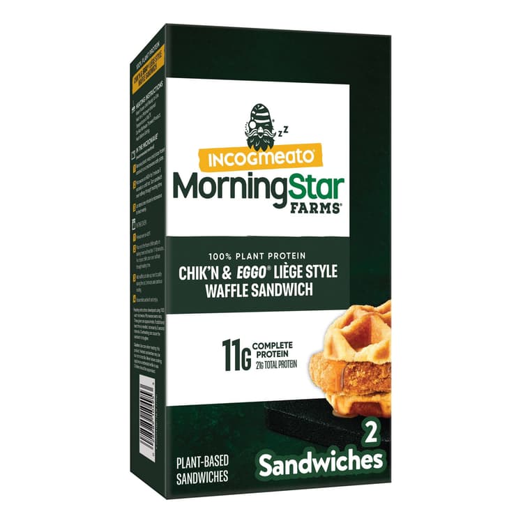 Morningstar Farms Incogmeato Original Meatless Chicken Waffle Sandwich