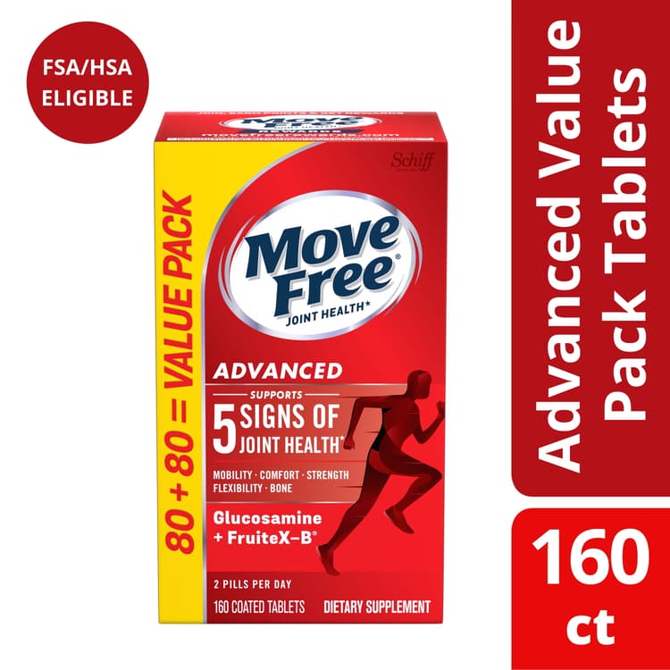 Move Free Advanced Glucosamine & Chondroitin Tablets ( Box) - Joint Health Supplement