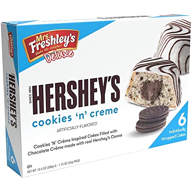 Mrs. Freshley'S Deluxe Hershey'S Cookies 'N' Creme Cakes, White