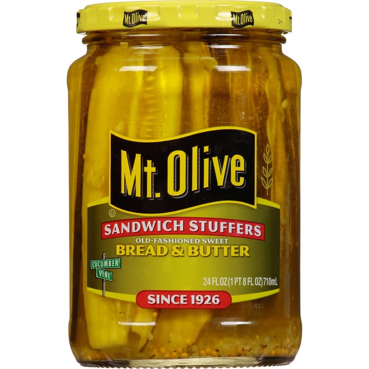 Mt. Olive Pickles Sandwich Stuffers Bread & Butter Old-Fashioned Sweet