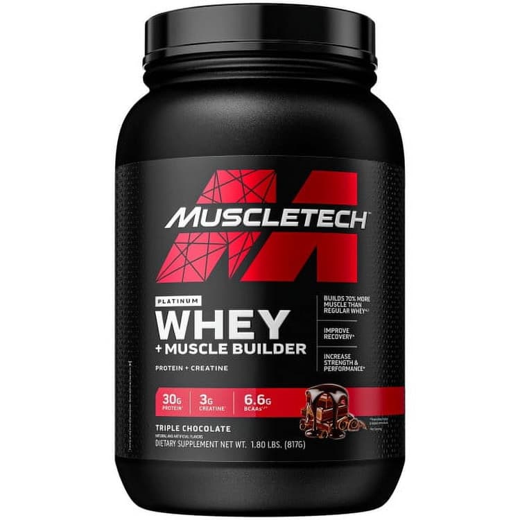 Muscletech Platinum Whey Plus Muscle Builder Protein Powder, Protein, Chocolate