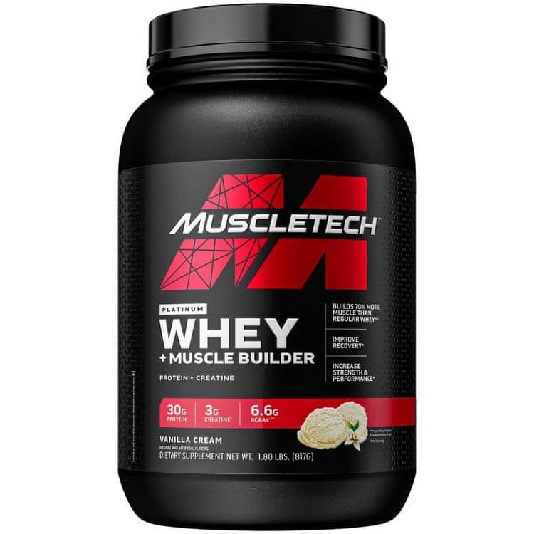 Muscletech Platinum Whey + Muscle Builder Vanilla Cream