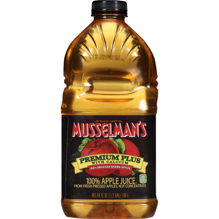Musselmans 100% Apple Juice, Premium Plus With Calcium