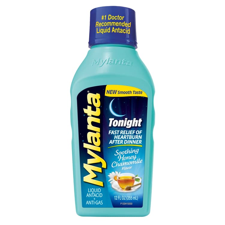 Mylanta Tonight Honey Chamomile Liquid Antacid + Anti-Gas