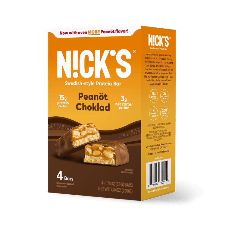 Nick'S Keto Peanot Choklad Protein Bars