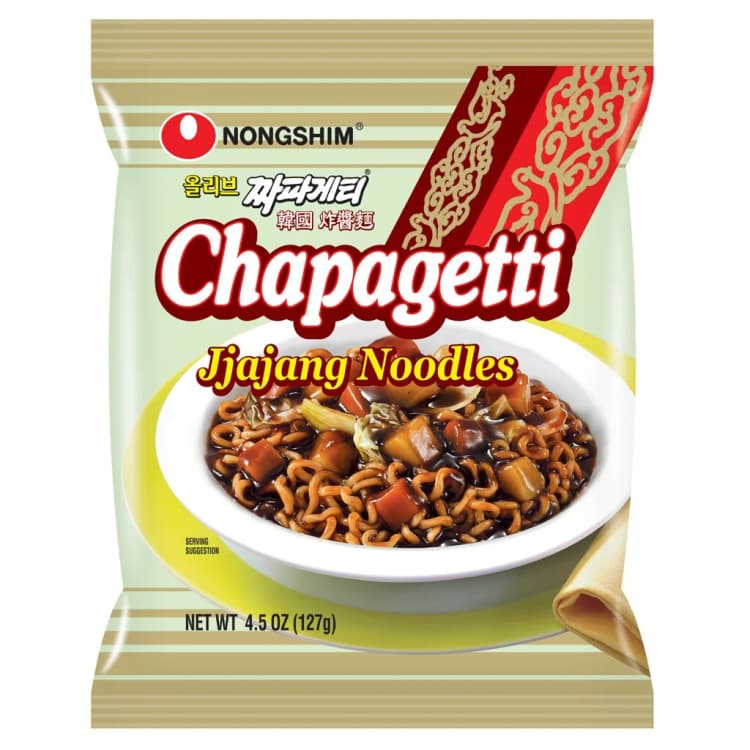 Nongshim No Msg Added Chapagetti Cajang Sauce Mix Noodle Bag