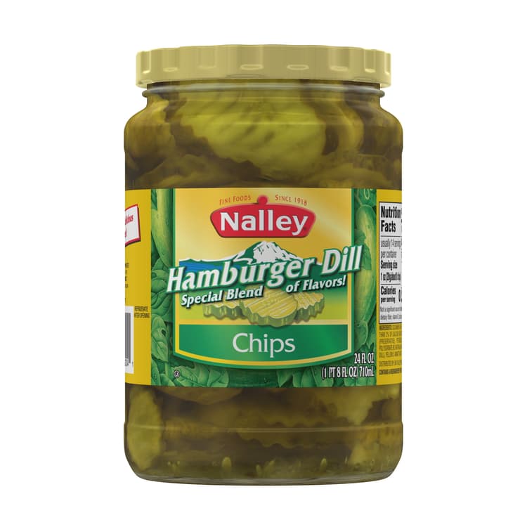 Nalley Hamburger Dill Pickle Chips, Oz Jar