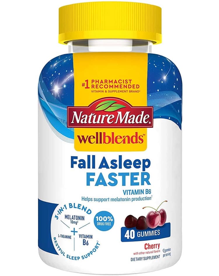 Nature Made Wellblends Fall Asleep Faster Gummies