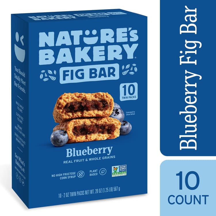 Nature'S Bakery Blueberry Fig Bars, 10 Twin