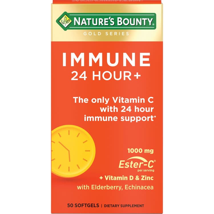 Nature'S Bounty Immune 24 Hour + Vitamin C Supplement Softgels