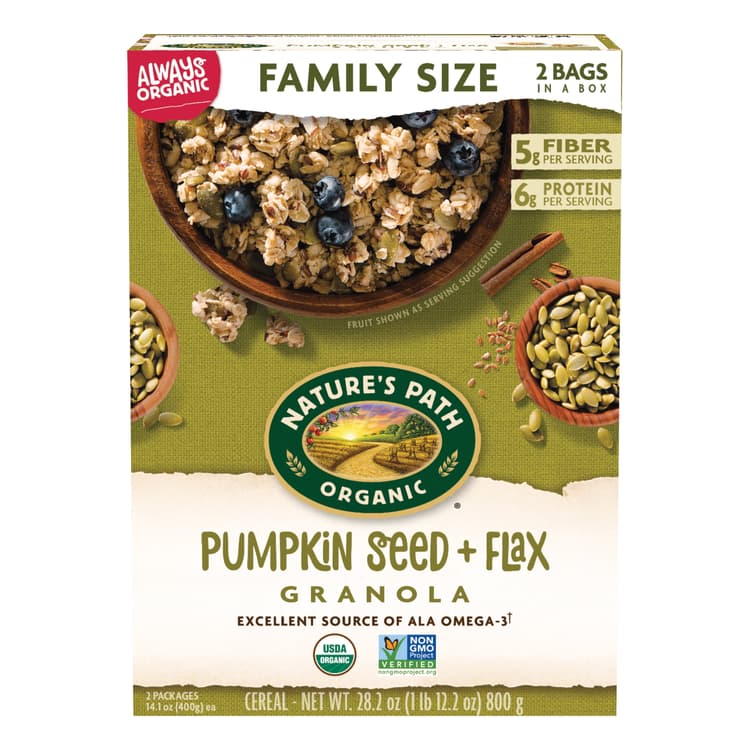Nature'S Path Organic, Granola, Pumpkin Seed And Flax