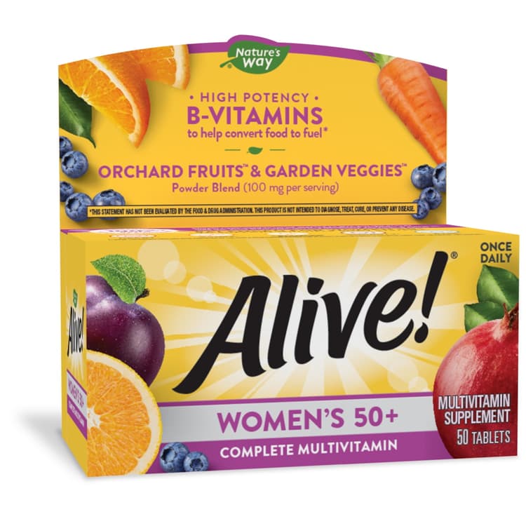 Nature'S Way Alive! Women'S 50+ Complete Multivitamin, High Potency B-Vitamins