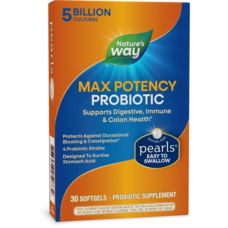 Probiotic Pearls Max Potency Digestive And Immune Softgels*, 5 Billion Cultures