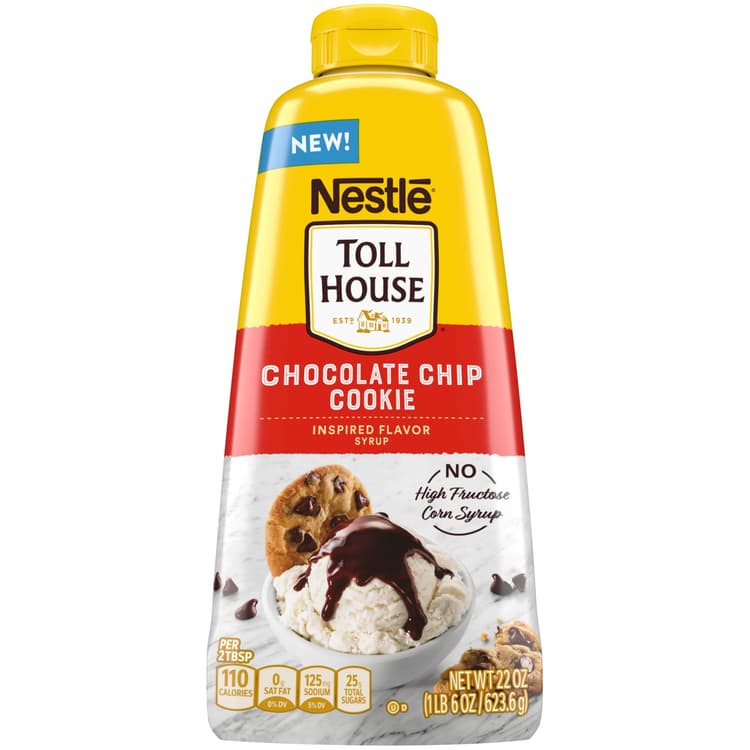 Nestle Chocolate Syrup Toll House Chocolate Chip Cookie Flavor Syrup