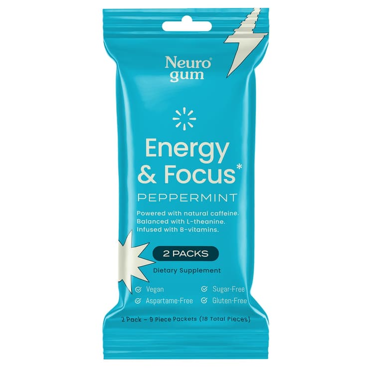 Neuro Gum Nootropic Energy & Focus Gum, Mint Flavor
