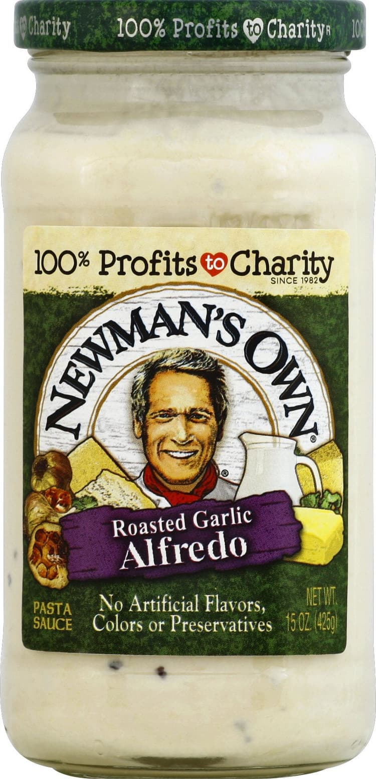 Newmans Own Pasta Sauce Alfredo Roasted Garlic