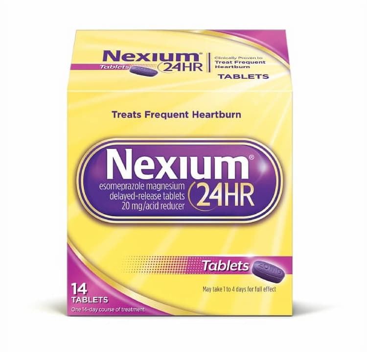 Nexium 24Hr Acid Reducer Heartburn Relief Tablets With Esomeprazole Magnesium