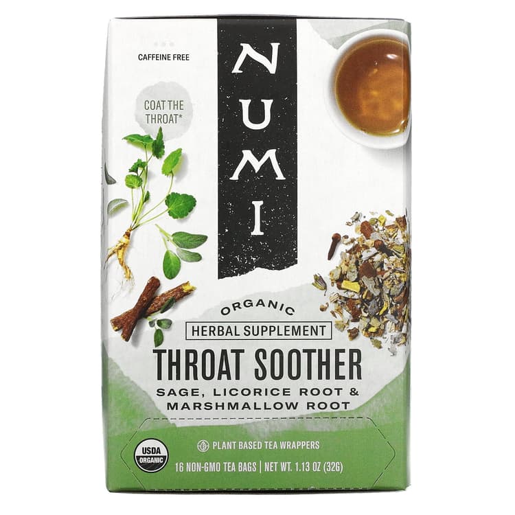 Numi Bags Organic Throat Soother Herbal Tea