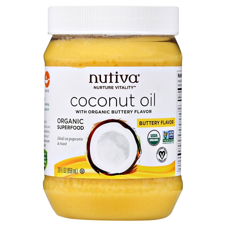 Nutiva Organic Coconut Oil With Buttery Flavor