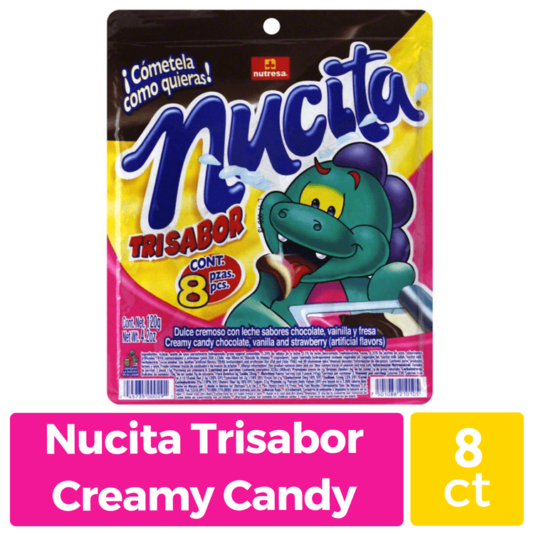 Nutresa Creamy Candy, Chocolate, Vanilla And Strawberry