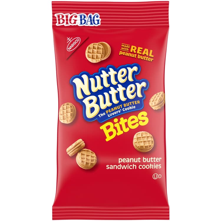 Nutter Butter Bites Peanut Butter Sandwich Cookies Big Bag