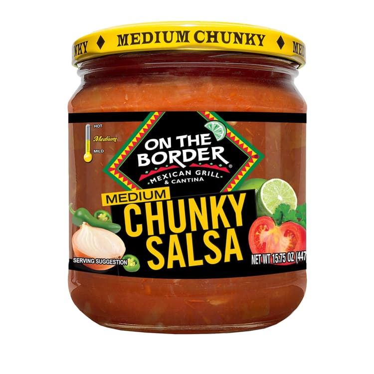 On The Border Medium Chunky Salsa, Gluten-Free, Jar