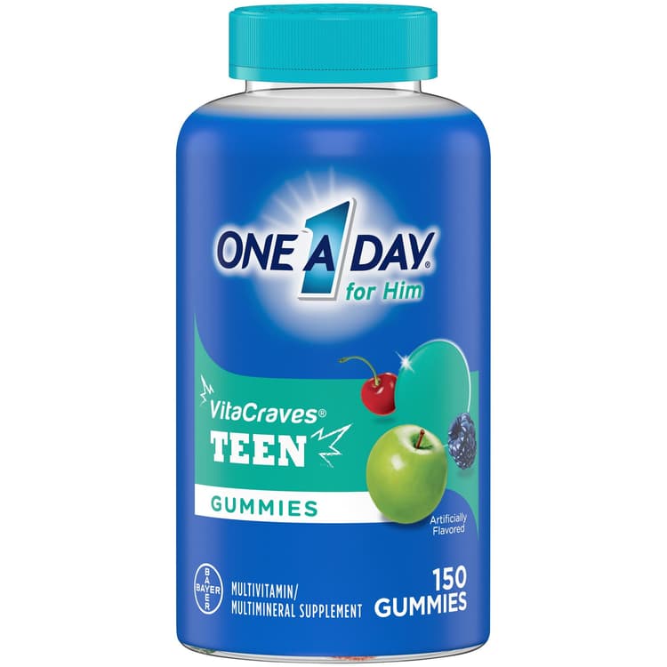 One A Day Teen For Him Multivitamin Gummies