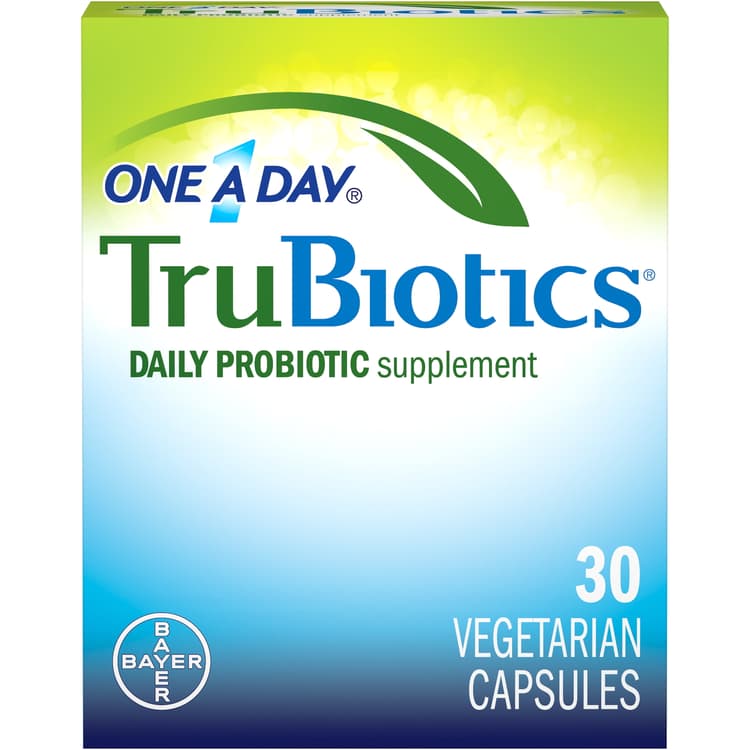 One A Day Trubiotics, Daily Probiotic Supplement For Digestive Health, 30-Capsule