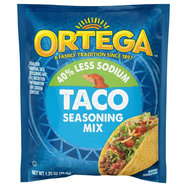 Is it Citric Acid Free? Ortega Taco Seasoning Mix 40% Less Sodium Envelope