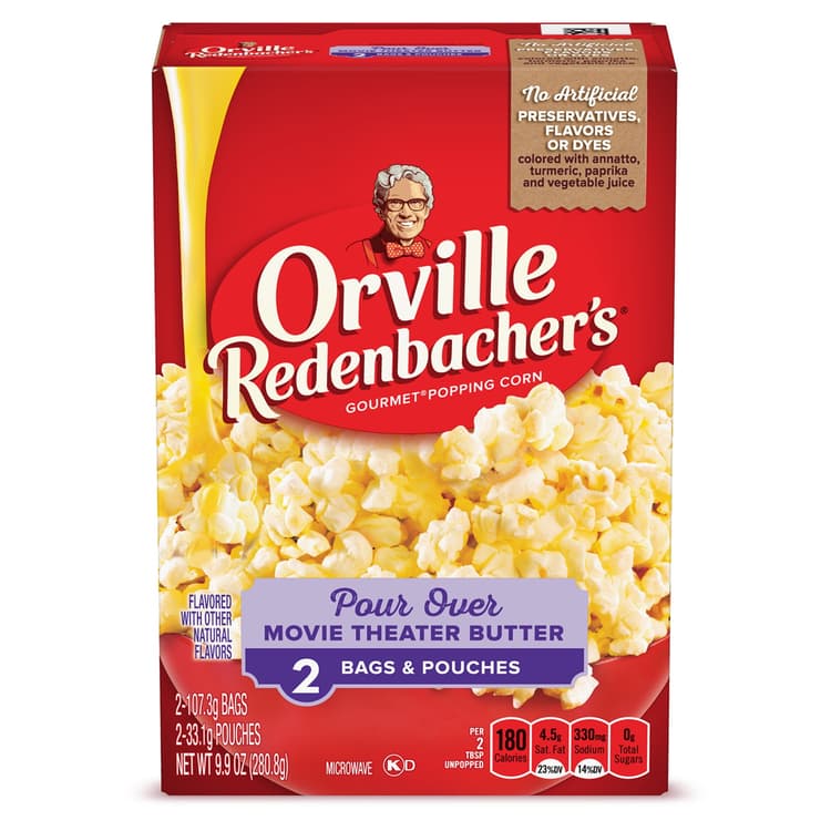 Orville Redenbacher'S Pour Over Movie Theater Butter Microwave Popcorn