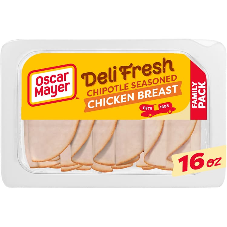 Oscar Mayer Deli Fresh Chipotle Seasoned Sliced Chicken Breast Deli Lunch Meat