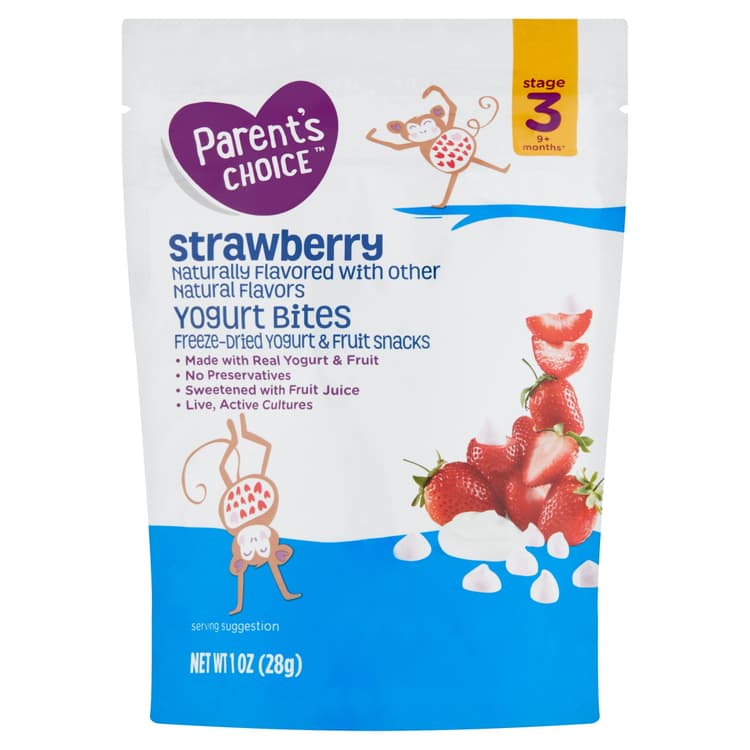 Parent'S Choice Strawberry Yogurt Bites, Baby Food Stage 3 Toddler Snack