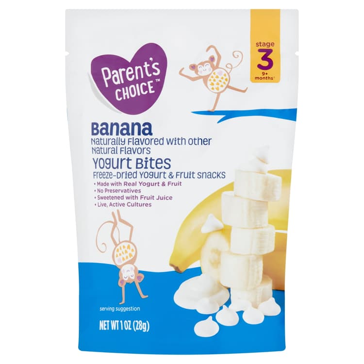 Parent'S Choice Banana Yogurt Bites, Baby Food Stage 3 Toddler Snacks