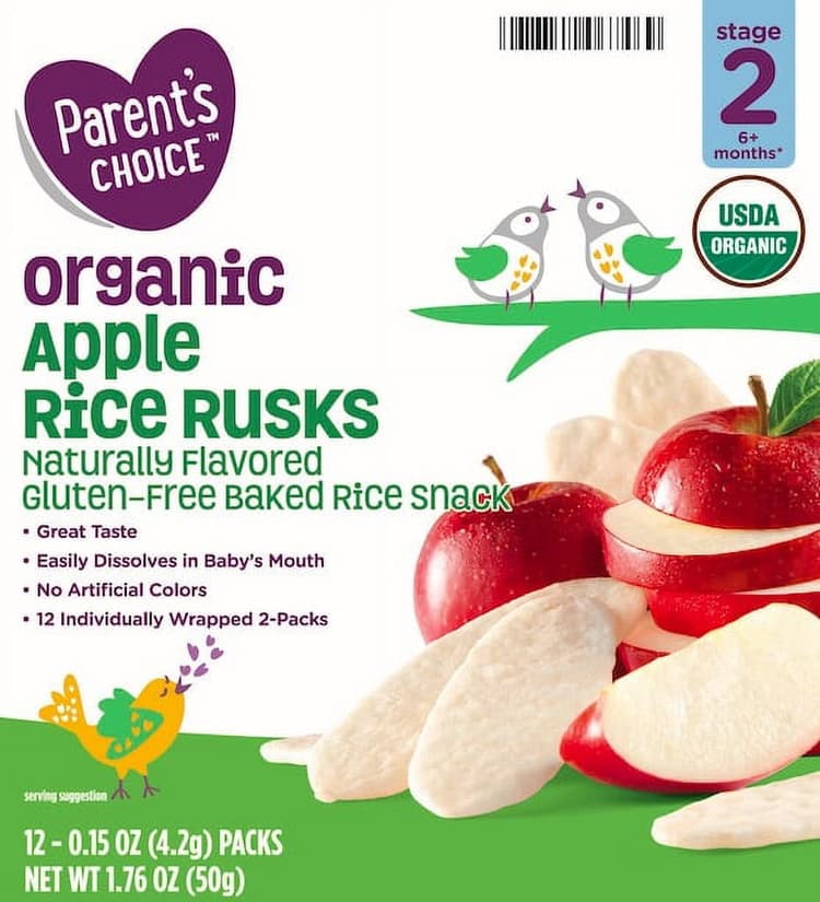 Parents Choice Parent'S Choice Rice Rusks Apple