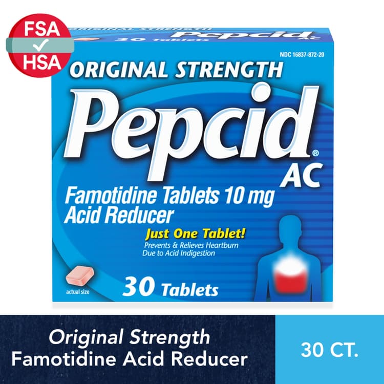 Pepcid Ac Original Strength For Heartburn Prevention & Relief