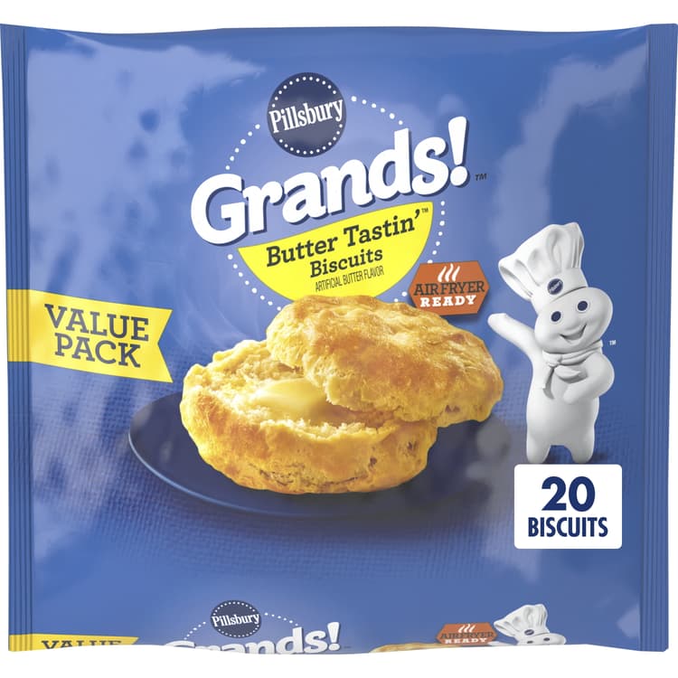Pillsbury Grands! Butter Tastin'  Biscuits, Value Pack