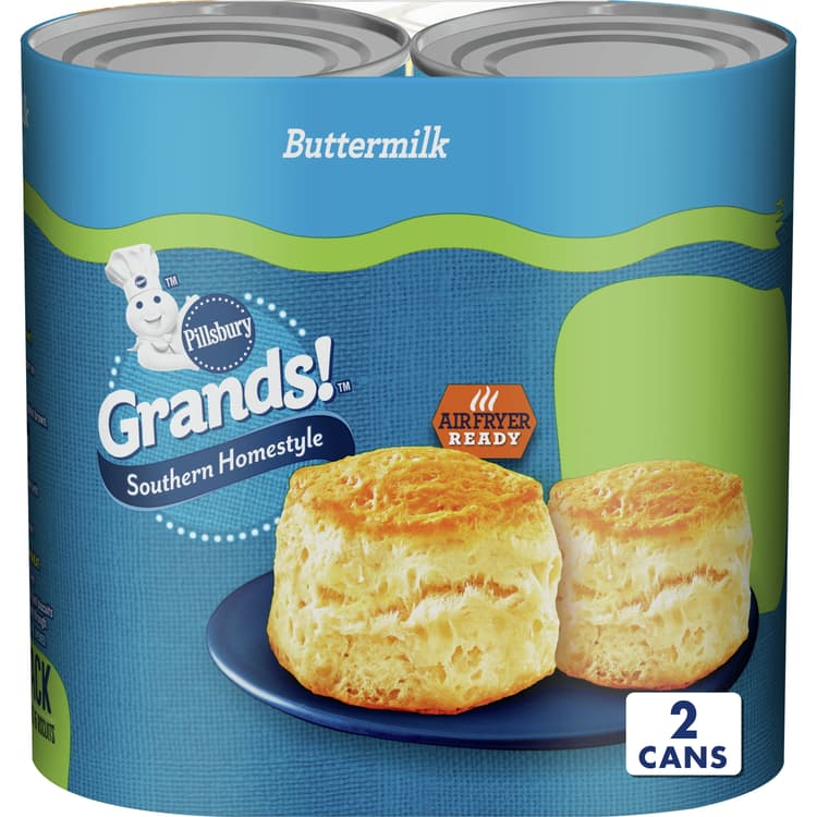 Pillsbury Grands! Southern Homestyle Buttermilk Biscuit Dough, 16 Biscuits