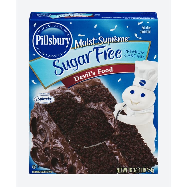 Pillsbury Moist Supreme Sugar Free Premium Cake Mix Devil'S Food
