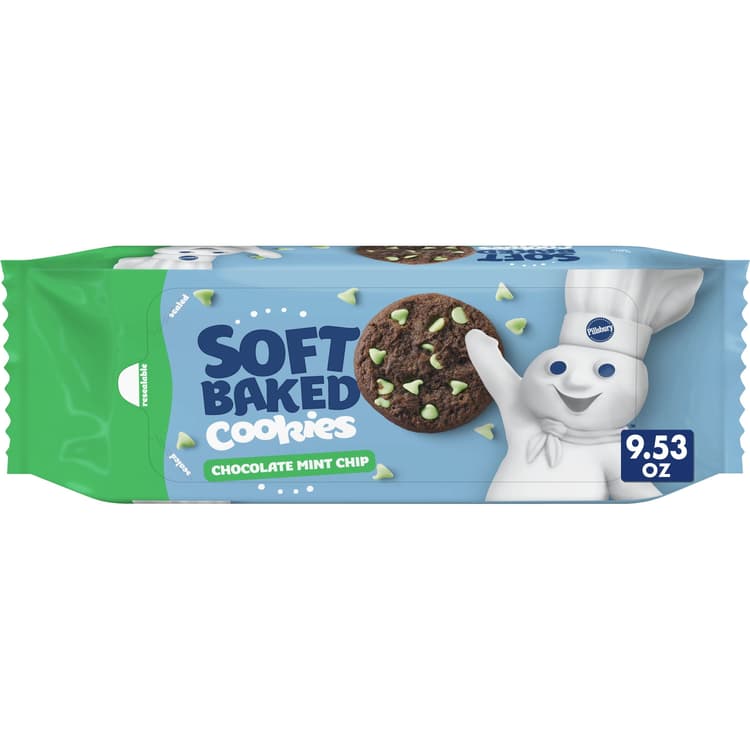 Pillsbury Soft Baked Chocolate Mint Chip Cookies