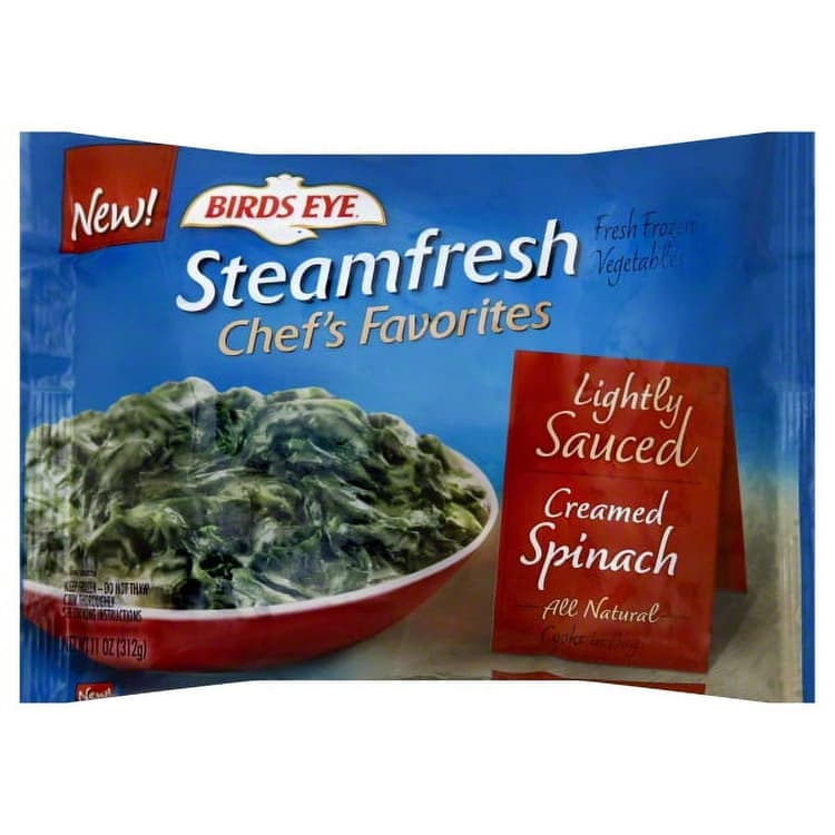 Birds Eye, Steamfresh Chef'S Favorites - Creamed Spinach, Lightly Sauced