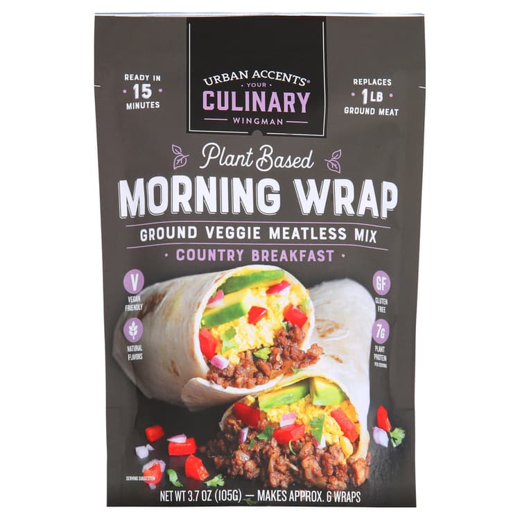 Urban Accents Country Breakfast Morning Wrap Meatless Mix