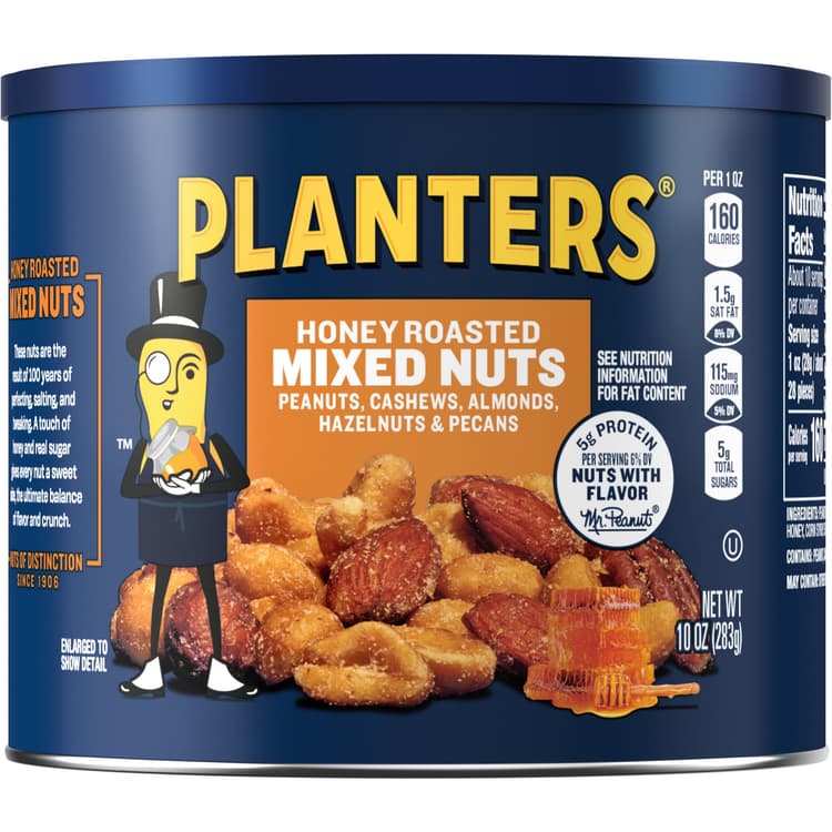 Planters Mixed Nuts Honey Roasted