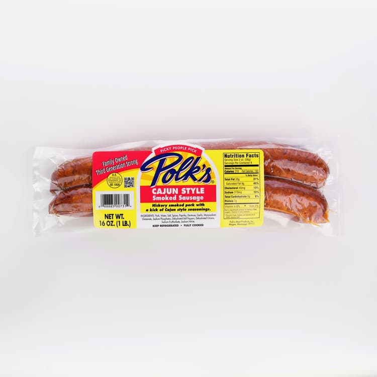 Polk'S Cajun Style Smoked Sausage