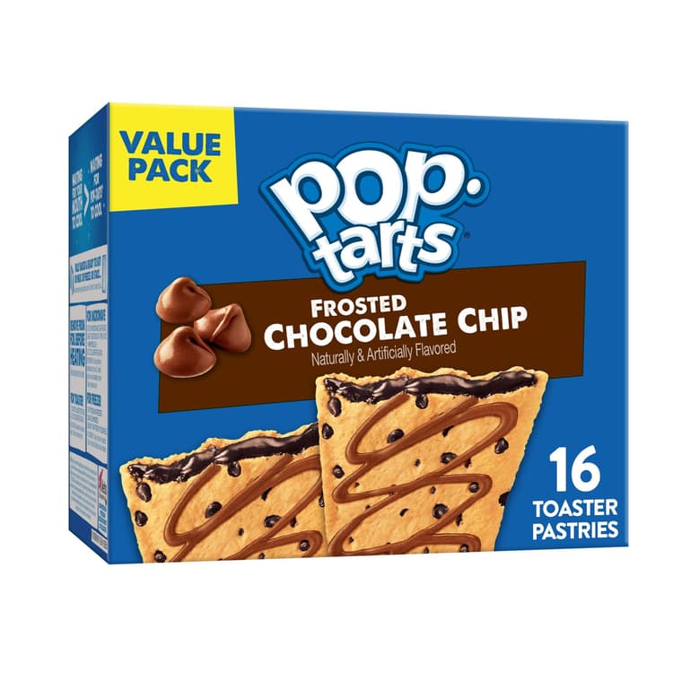Pop-Tarts Chocolate Chip Drizzle Instant Breakfast Toaster Pastries, Shelf-Stable, Ready-To-Eat