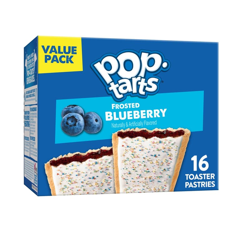 Pop-Tarts Frosted Blueberry Instant Breakfast Toaster Pastries, Shelf-Stable, Ready-To-Eat