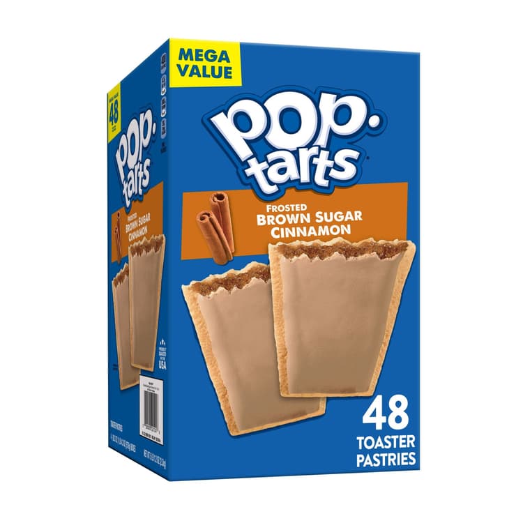 Pop-Tarts Frosted Brown Sugar Cinnamon Instant Breakfast Toaster Pastries, Shelf-Stable, Ready-To-Eat