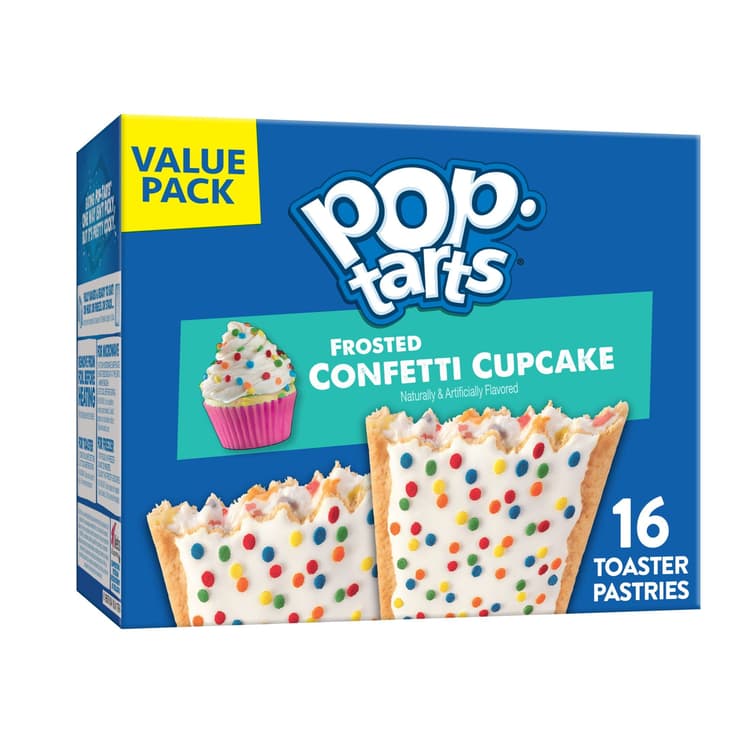 Pop-Tarts Frosted Confetti Cupcake Instant Breakfast Toaster Pastries, Shelf-Stable, Ready-To-Eat