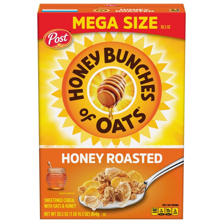 Honey Bunches Of Oats Honey Roasted, Whole Grain Cereal